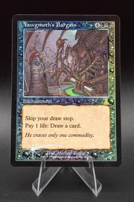 Yawgmoth's Bargain: 1999 Magic the Gathering - Urza's Destiny Foil - Image 1 of 2