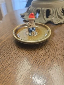 Irish Porcelain Trinket Dish. Made In Ireland. Elf At Work. - Picture 1 of 11