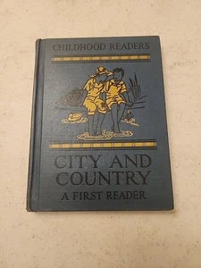 1932 Childhood Readers City and Country By Scribner's Free Ship - Picture 1 of 5