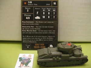 =Axis & Allies Miniatures EARLY WAR T-28 with card 27/50= - Picture 1 of 1