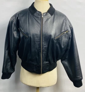 Brandon Thomas Giacca Donna Taglia S Motociclista Imbottita Vera Pelle Nero - Foto 1 di 4