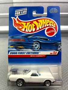 Mattel Hot Wheels 2000 First Editions '68 EL Camino White Diecast Metal Car - Picture 1 of 6