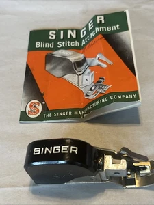 Vintage 1949 Singer Blindstichaufsatz Nr. 160616 Originalkarton & Handbuch - Bild 1 von 9