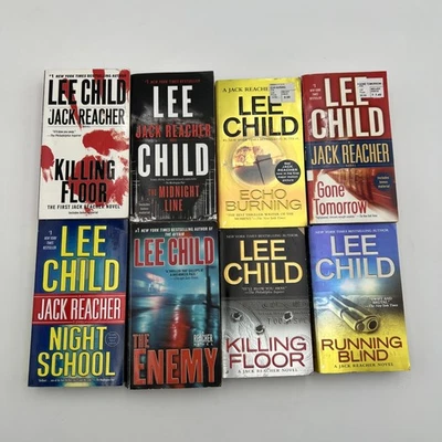Lot of 8 Jack Reacher Series Paperback Books by Lee Child Foto 1 de 4