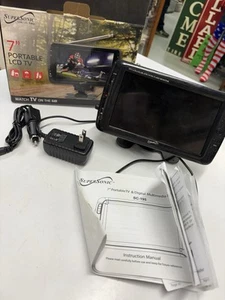 Vintage Super Sonic Portable 7” Widescreen LCD TV Supersonic SC-195 - Picture 1 of 24