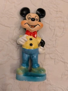 Estatuilla de cerámica 1960 Wales Co. Mickey Mouse hecha en Japón de colección 5 1/4" wdp - Imagen 1 de 8
