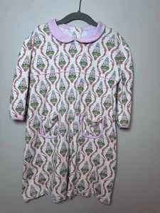 Bella Bliss Floral Pima Cotton Long Sleeve Dress Girl's Size 8 (runs Small) - Picture 1 of 8