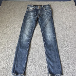 Nudie Jeans CO. D0121 Thin Finn Indigo Dreams Blue Denim Jeans W29 L32 - Bild 1 von 18