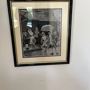 TABLEAU EN SOIE TISSÉ SCÈNE GALANTE ROMANTIQUE - Imagen 1 de 6