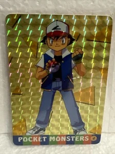 POKEMON - Tarjeta Adhesiva Japonesa #4 - ASH - Monstruos de Bolsillo - PRISMA Venta - Imagen 1 de 3