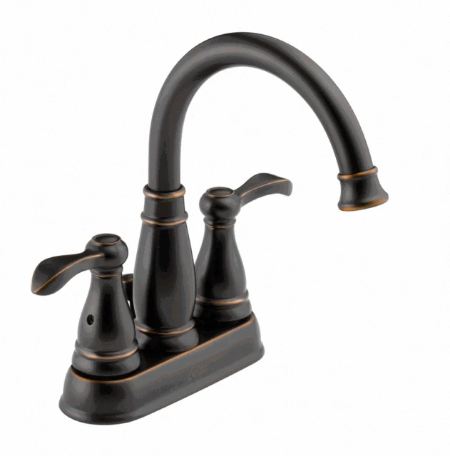 Delta Porter Two Handle Centerset Bathroom Sink Faucet - 25984LFOBECO