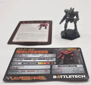 Battletech Wolfhound Mech + carte Alpha Strike Kell Hounds Striker Lancia - Foto 1 di 4