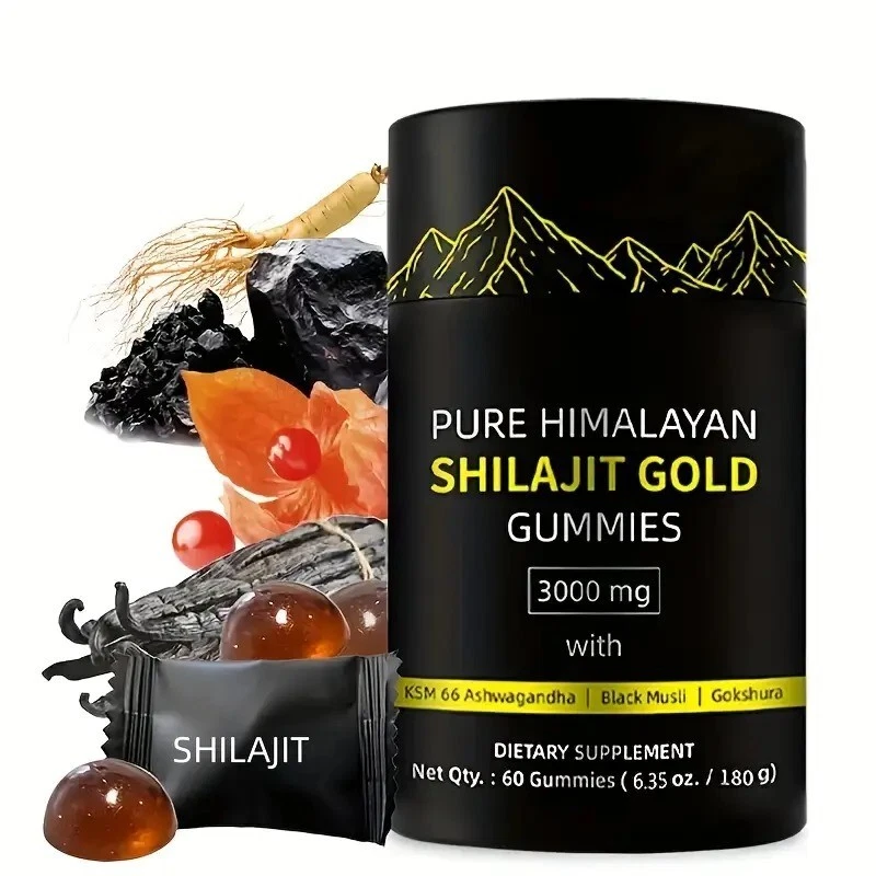 Himalayan Shilajit ORO Gomma 3000 mg Acido Fulvico per Aumentare Energia Immune Uomo
