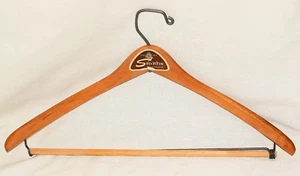 Vintage Smith California by Nagel 18" Wood Hanger with Pants Bar ~ FREE Shipping - Picture 1 of 4