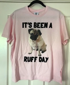 Doug the Pug T-shirt “It's Been a Ruff Day” | Ladies / Girls | Size M | New - Picture 1 of 5