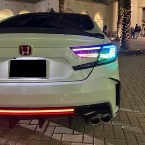 RGB LED Tail Lights Fits 2018-2022 Honda Accord Sedan Rear Lamps w/ Animation - Picture 1 of 13