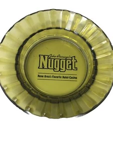 VINTAGE NUGGET RENO GLASS ASHTRAY - Picture 1 of 5