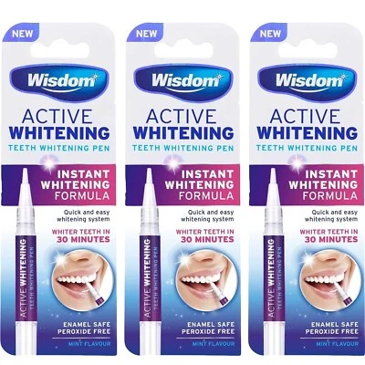 Wisdom Teeth Active Whitening Pen Pack 3