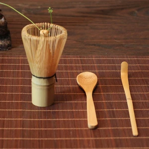 Eierlocher Das Bamboo Matcha Whisk Set enthält Chasen Teelöffel Chashaku - Bild 1 von 11