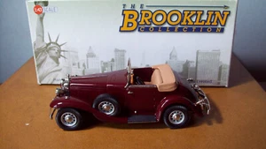 1/43 BROOKLIN BRK200 1933 STUTZ DV-32 WEYMAN SUPER BEARCAT ROADSTER IN MAROON - Picture 1 of 4