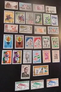 Dahomey. Scott's #s 118...J29-31. Gebraucht an MH. Blumen usw. sal's briefmarkenladen. - Bild 1 von 3