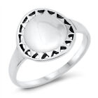 Polished Cutout High Polish Sun Ring New .925 Sterling Silver Band Sizes 5-10