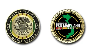 Battle of FSB Mary Ann Vietnam Challenge Coin - Picture 1 of 3