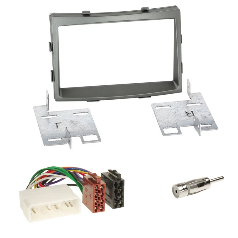 SsangYong Rodius ab 2013 Doppel-DIN Radioblende + ISO Radio Adapter +Antenne Set - Bild 1 von 1