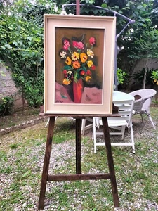 Attilio Alfieri (Loreto 1904 Milano 1992) Fiori olio su tela in cornice - Foto 1 di 4