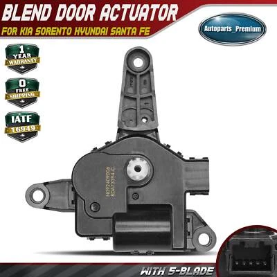 Actuador de puerta de mezcla de climatización con 5 palas para Kia Sorento Hyundai Santa Fe Santa Fe XL Foto 1 de 4