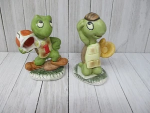 Vintage UCGC Turtle Figurines Football Player and Baseball Player - Picture 1 of 7