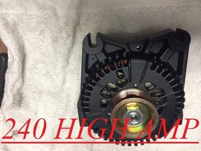 FORD Mustang V8 4.6L DOHC 1996-2000 Black NEW HD ALTERNATOR HIGH OUTPUT 240 AMP - Image 1 of 2