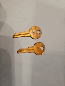 NORS CURTIS Y11 Brass Blank Keys (2) - Picture 1 of 6