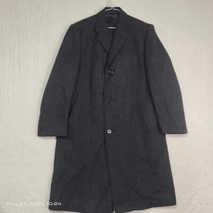 Alexandre Oxford Guaranted West Of England Trench Coat Pure Wool Grey Size 36 - Picture 1 of 14