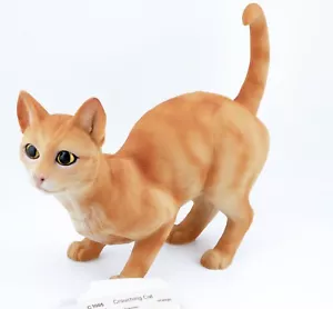 © Wade North Light c1992 Orange Crouching Cat Figurine c1005 - Foto 1 di 5