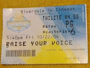 Raise Your Voice Movie Ticket Stub Spotlight Theaters 2004 - Picture 1 of 2