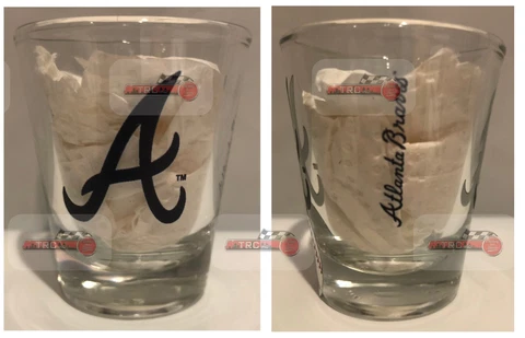 Atlanta Braves Logo Brands MLB Gameday 2oz Shot Glass(1) FREE SHIP!! Cover