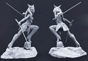 Star War Ahsoka 3D Printing Unpainted Figure Model GK Blank Kit New Toy Stock - Picture 1 of 6