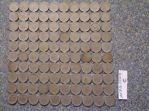 Imperio Alemán 100 piezas 10 Pfennig Big Eagle mezcla como nuevo/años alemania Reich D - Imagen 1 de 2