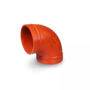 90° Degree Short Radius Elbow Grooved End Fitting Plumbing Pipe 1-1/4"in-10"in - Picture 1 of 1