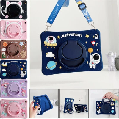 Shockproof Rotate Stand Strap Case Cover For Samsung Galaxy Tab A A7 S6 Lite A8 - Image 1 of 4