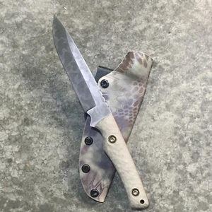 Blue Wasp Knives USA custom handmade outdoors bushcraft knife, EDC carbon steel - Picture 1 of 13