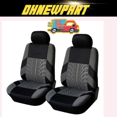 Front Seat Covers Protector Cloth Fit For Honda Ridgeline 2006-2020 Gray Black Foto 1 de 4