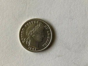 1901 P Barber Dime Semi-Key Date In Extremely Fine Condition. - Picture 1 of 2