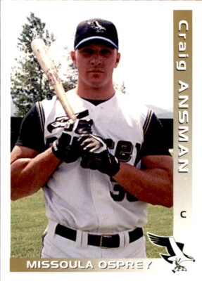 2000 Missoula Osprey Grandstand 1 Craig Ansman West Islip New York Baseball Card - Image 1 of 2