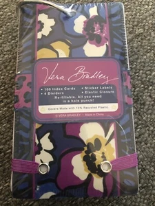 STUDY BUDDY Vera Bradley Schule Arbeit Karteikarten Set NEU Usambaraveilchen Muster - Bild 1 von 3