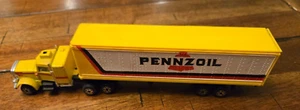 Vintage Zee Toys Zylmex Plastic Steel Pennzoil Semi Truck and Trailer (Lot B) - Picture 1 of 7