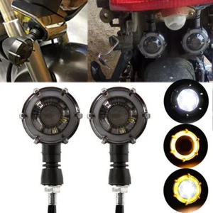 2X For Honda VTX1300C VTX1800C VTX 1800 N Chrome LED Turn Signals Blinker Lights - Picture 1 of 12