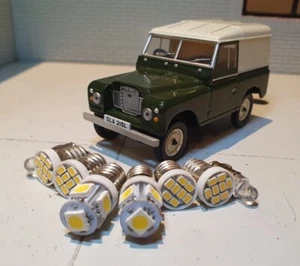 Land Rover Dash Light Bulbs Series 3 Warm White 8x LED BA7S E10 Fitting Set Kit - Picture 1 of 9