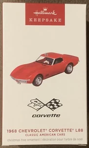 2024 HALLMARK KEEPSAKE ORNAMENT 1968 CHEVROLET CORVETTE L88 Classic Cars NEW - Picture 1 of 2